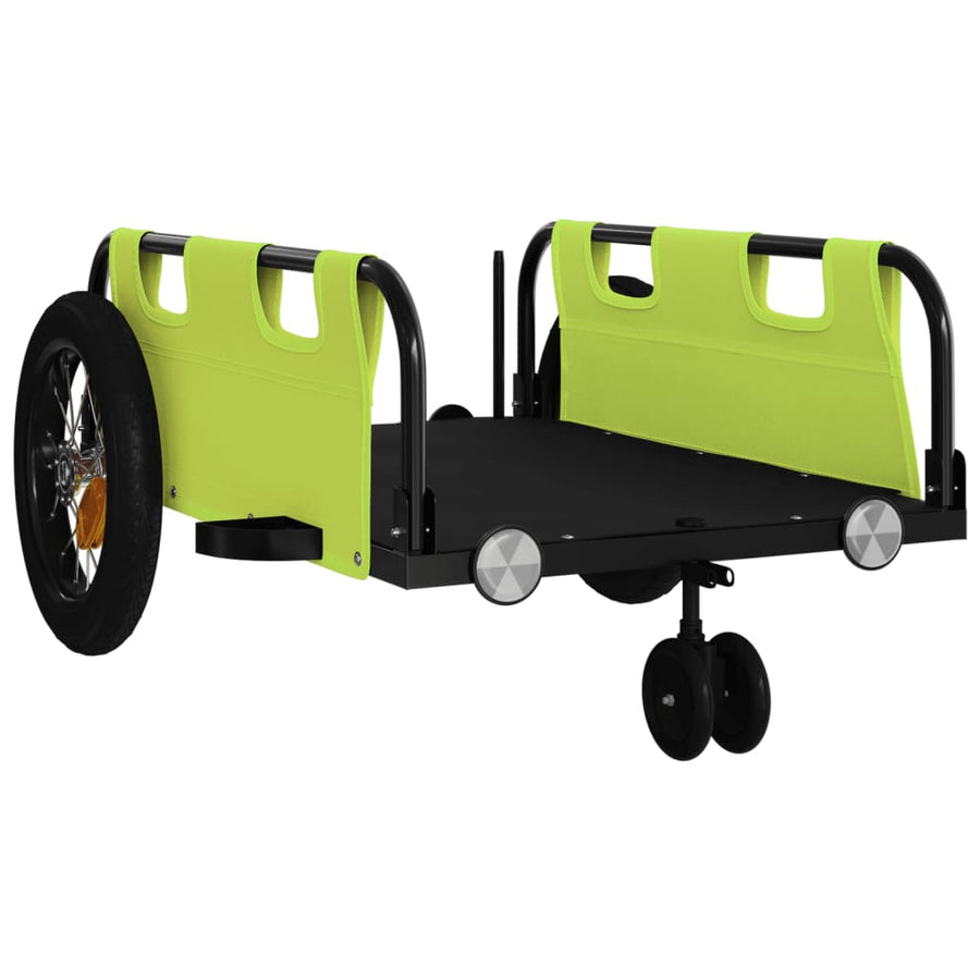 Fietstrailer Oxford Stof En Ijzer Groen 123 x 52.5 x 33 cm