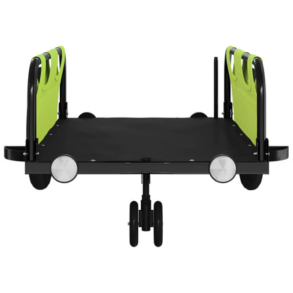Fietstrailer Oxford Stof En Ijzer Groen 123 x 52.5 x 33 cm