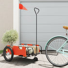 Fietstrailer oranje 70x50x20 cm 45kg