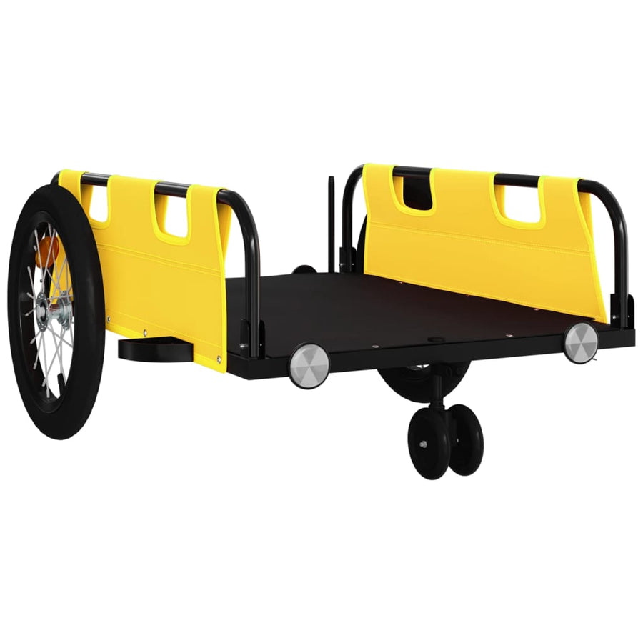 Fietstrailer Oxford Stof En Ijzer Geel 124 x 64.5 x 36 cm