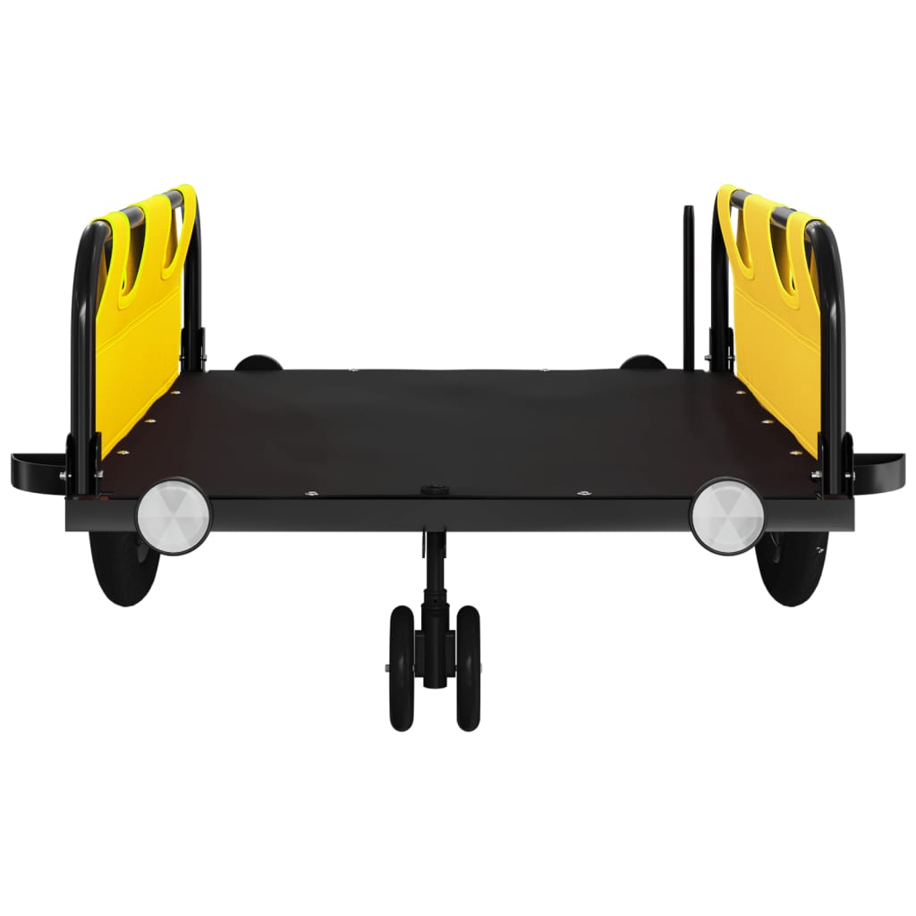 Fietstrailer Oxford Stof En Ijzer Geel 124 x 64.5 x 36 cm