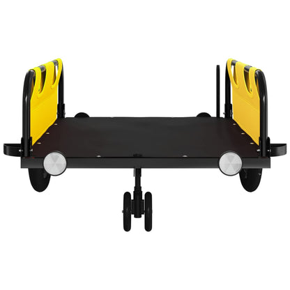 Fietstrailer Oxford Stof En Ijzer Geel 124 x 64.5 x 36 cm