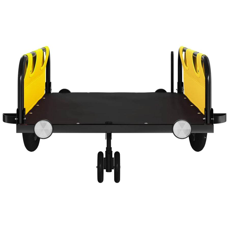 Fietstrailer Oxford Stof En Ijzer Geel 124 x 64.5 x 36 cm