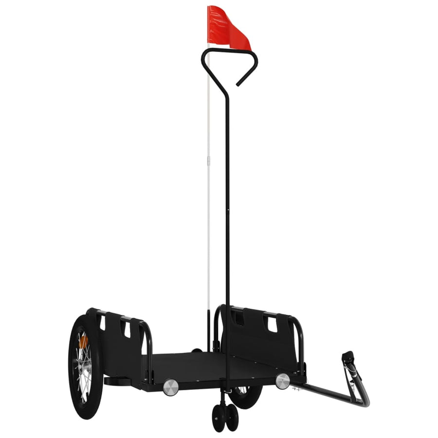 Fietstrailer Oxford Stof En Ijzer Zwart 124 x 64.5 x 36 cm