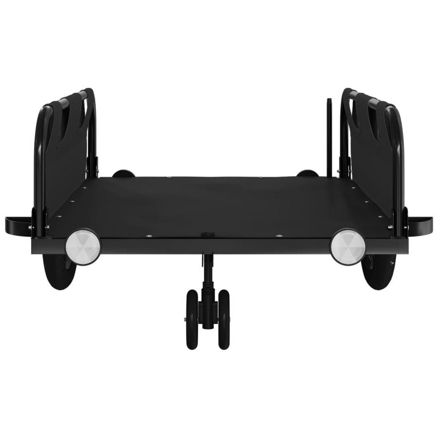Fietstrailer Oxford Stof En Ijzer Zwart 124 x 64.5 x 36 cm