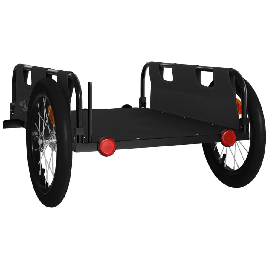 Fietstrailer Oxford Stof En Ijzer Zwart 124 x 64.5 x 36 cm
