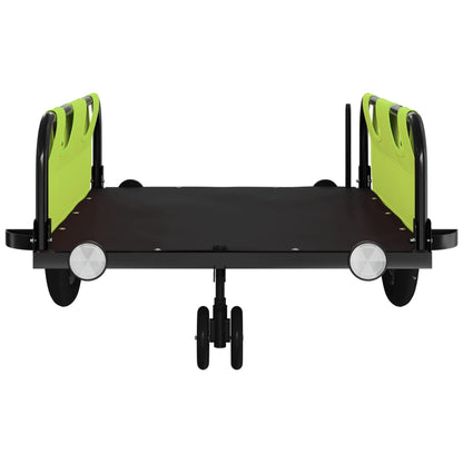 Fietstrailer oxford stof en ijzer 124 x 64.5 x 36 cm Groen