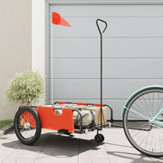 Fietstrailer 45 kg oranje zwart