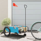 Fietstrailer 135x68x37 cm blauw zwart