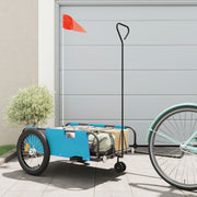 Fietstrailer 135x68x37 cm blauw zwart