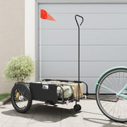 Fietstrailer 135x68x37 cm oxford stof ijzer zwart