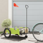 Fietstrailer 135x68x37 cm groen zwart