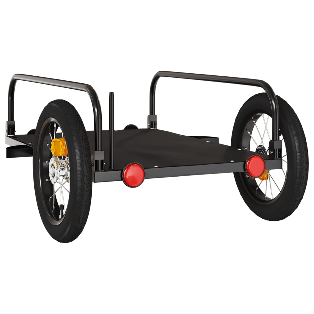 Fietstrailer Ijzer Zwart 122 x 53 x 31 cm