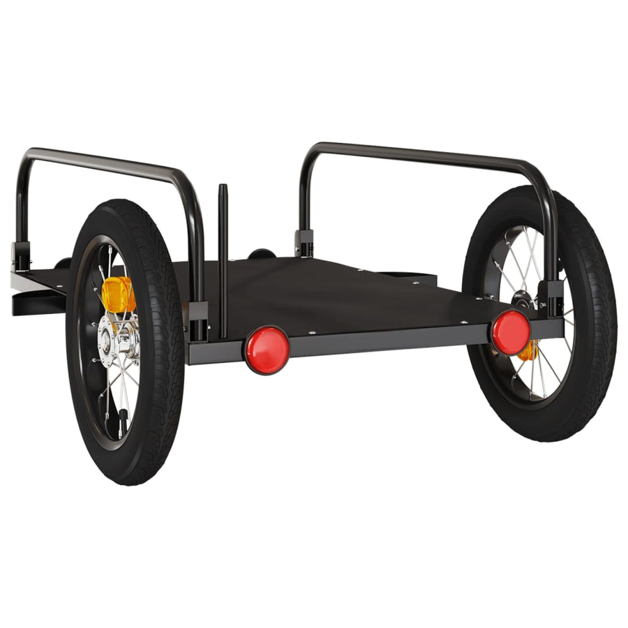Fietstrailer Ijzer Zwart 122 x 53 x 31 cm