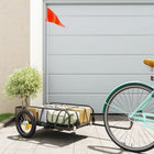 Bicycle trailer 122x53x31 cm iron black