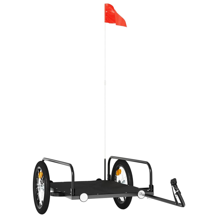 Fietstrailer Ijzer Zwart 126 x 63 x 34 cm