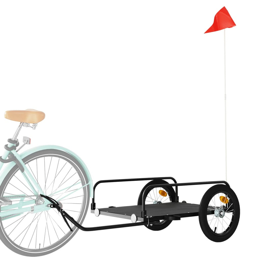 Fietstrailer Ijzer Zwart 126 x 63 x 34 cm