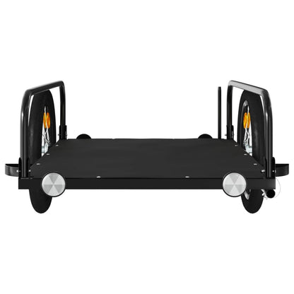 Fietstrailer Ijzer Zwart 126 x 63 x 34 cm