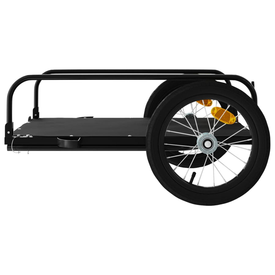 Fietstrailer Ijzer Zwart 126 x 63 x 34 cm