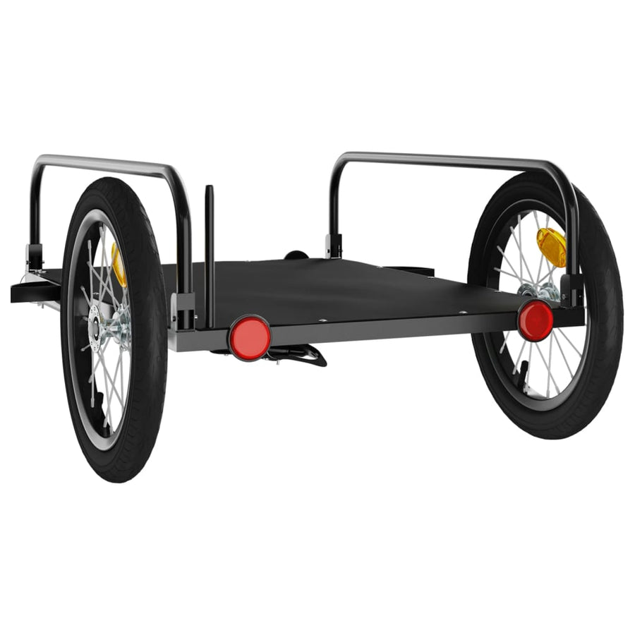 Fietstrailer Ijzer Zwart 126 x 63 x 34 cm