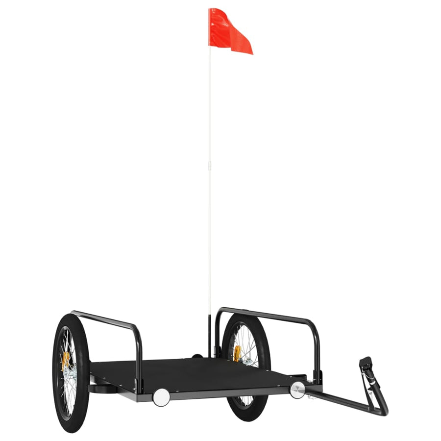 Fietstrailer Ijzer Zwart 135 x 70 x 37 cm