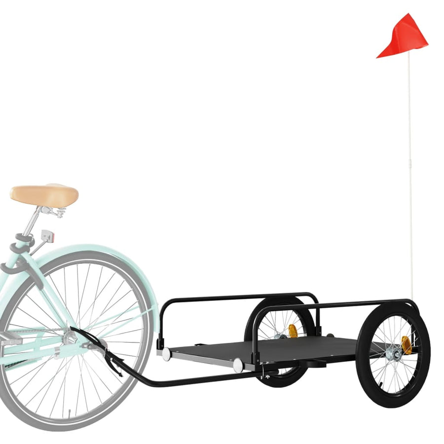 Fietstrailer Ijzer Zwart 135 x 70 x 37 cm