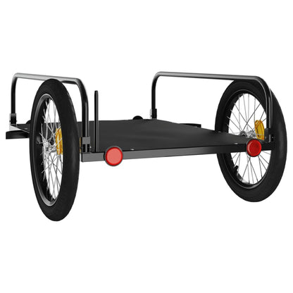 Fietstrailer Ijzer Zwart 135 x 70 x 37 cm