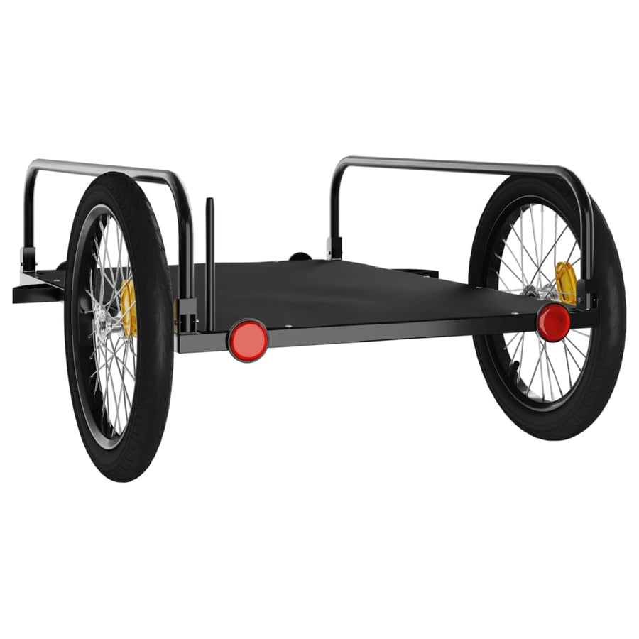 Fietstrailer Ijzer Zwart 135 x 70 x 37 cm