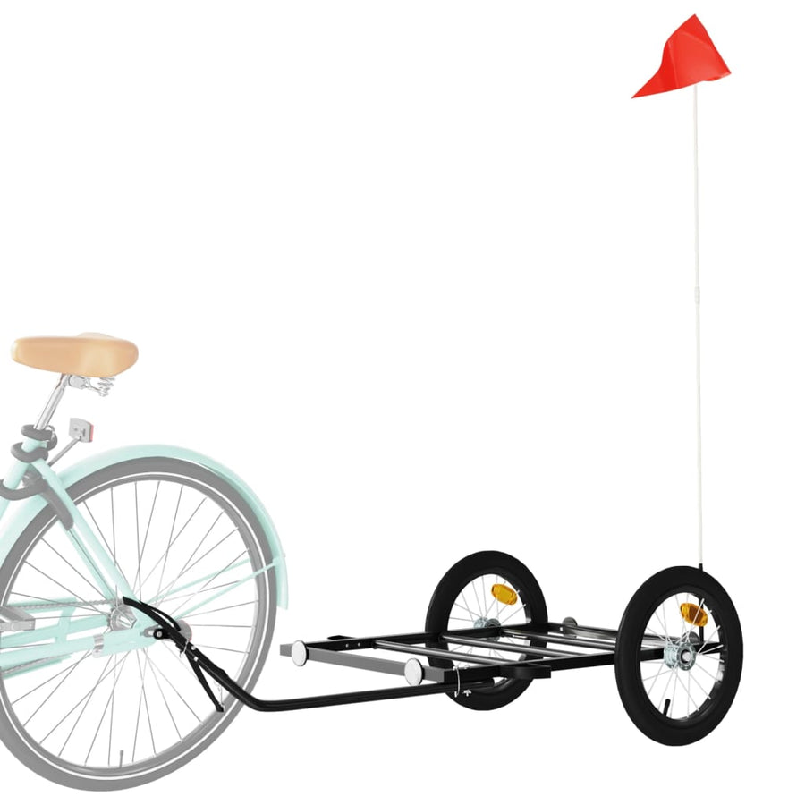 Fietstrailer Ijzer Zwart 126 x 63 x 34 cm