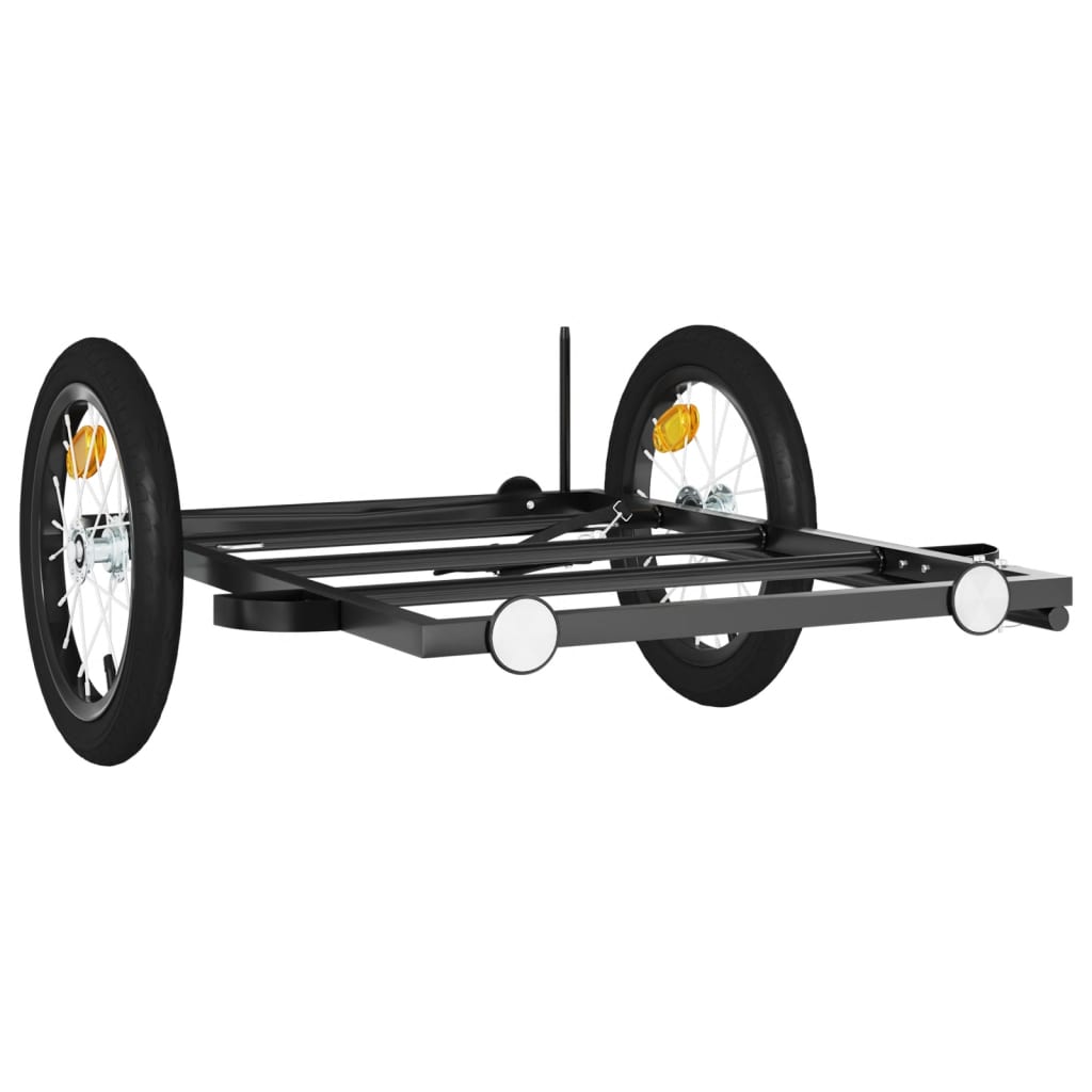 Fietstrailer Ijzer Zwart 126 x 63 x 34 cm