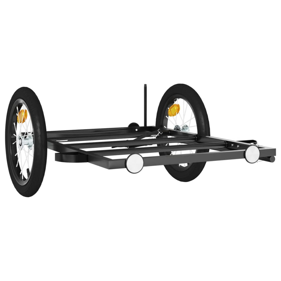 Fietstrailer Ijzer Zwart 126 x 63 x 34 cm