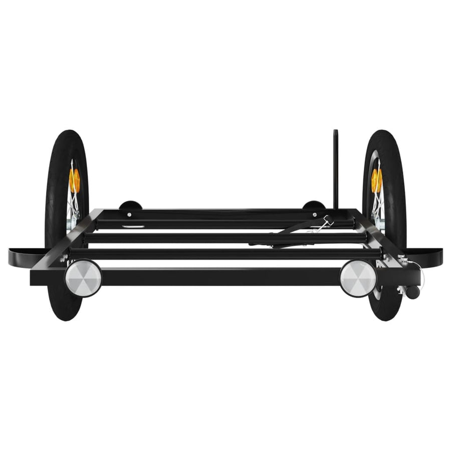 Fietstrailer Ijzer Zwart 126 x 63 x 34 cm