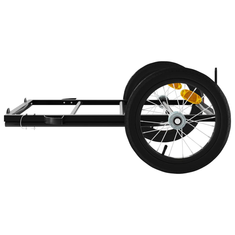 Fietstrailer Ijzer Zwart 126 x 63 x 34 cm