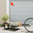 Bike Trailer Iron Black 126 x 63 x 34 cm