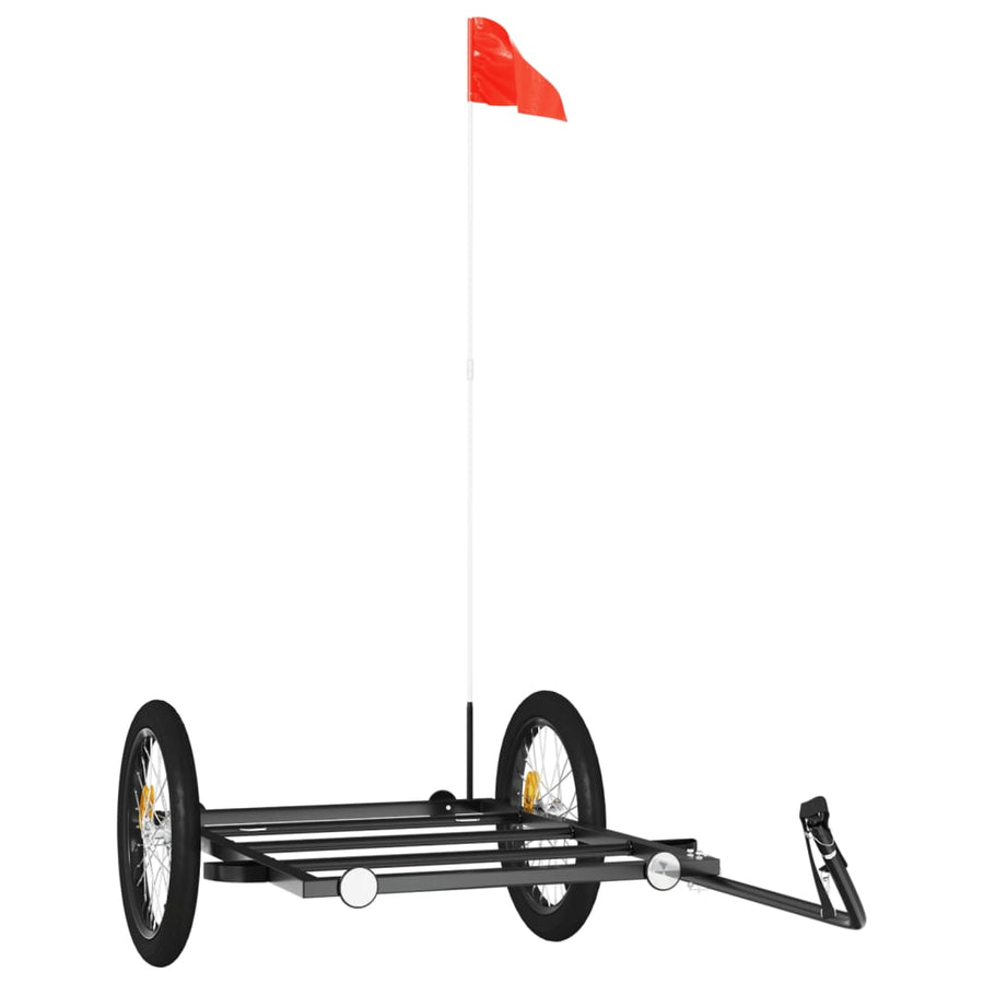 Fietstrailer Ijzer Zwart 135 x 68 x 37 cm