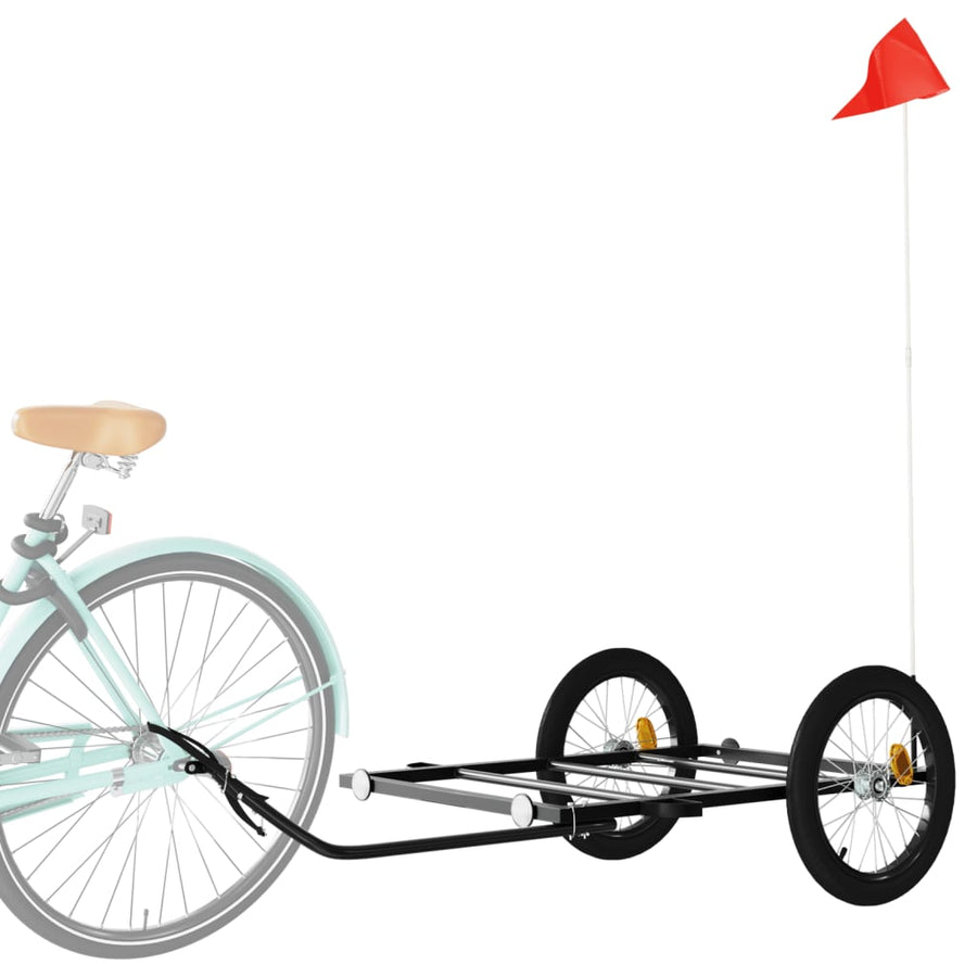 Fietstrailer Ijzer Zwart 135 x 68 x 37 cm