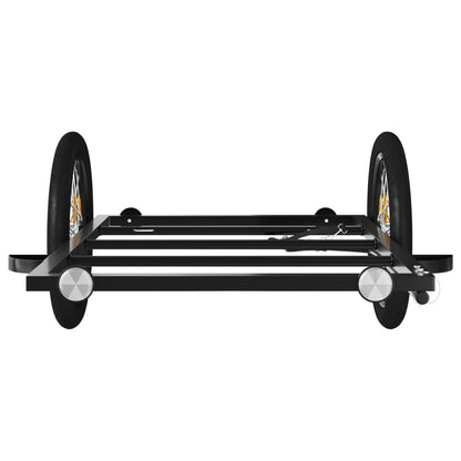 Fietstrailer Ijzer Zwart 135 x 68 x 37 cm
