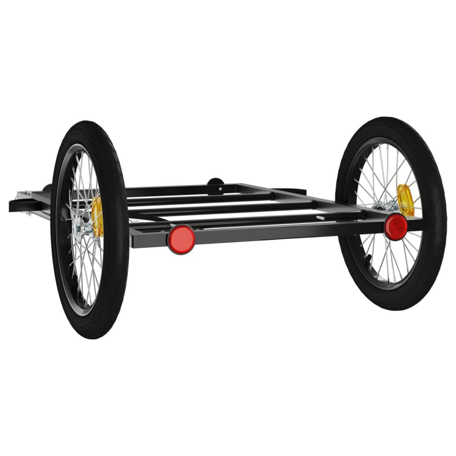 Fietstrailer Ijzer Zwart 135 x 68 x 37 cm