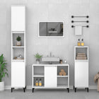 3-piece Bathroom Furniture Set Engineered Wood White