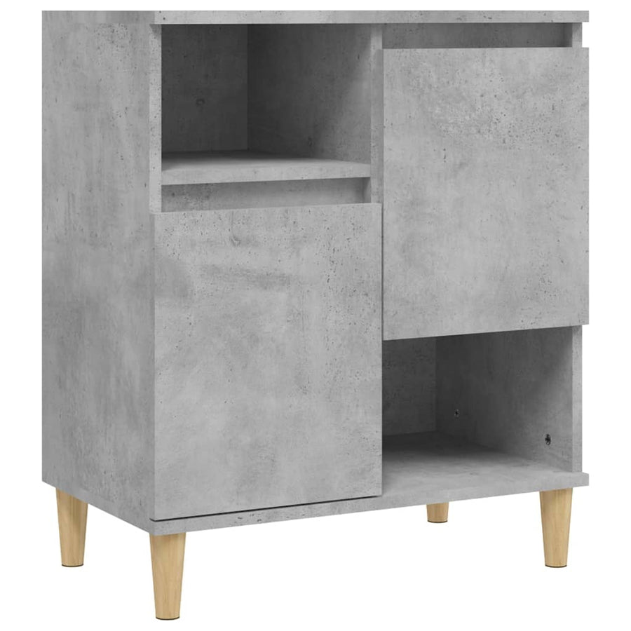 Dressoirs 2 St 60X35X70 Cm Bewerkt Hout Betongrijs