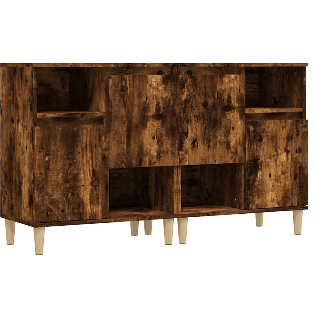 Dressoirs 2 St 60X35X70 Cm Bewerkt Hout Gerookt Eikenkleurig