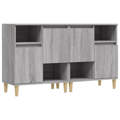Dressoirs 60X35X70 Cm Bewerkt Hout Eikenkleur 2 Grijs sonoma