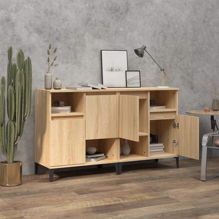 Dressoirs 60X35X70 Cm Bewerkt Hout Kleurig 2 Sonoma eiken