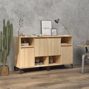 Dressoir 60x35x70 cm bewerkt hout sonoma eiken