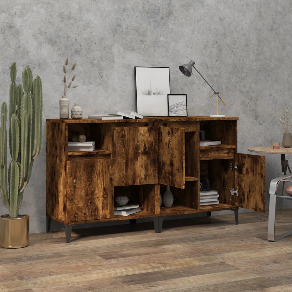 Dressoirs 60X35X70 Cm Bewerkt Hout Kleurig 2 Gerookt eiken