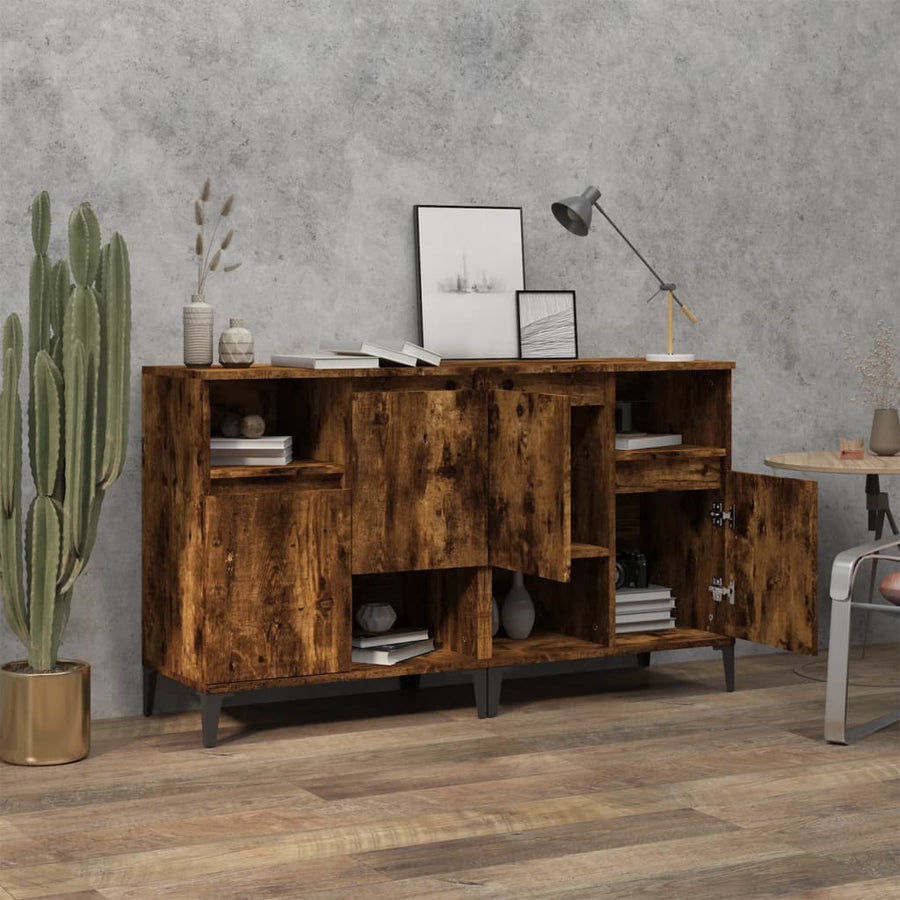 Dressoirs 60X35X70 Cm Bewerkt Hout Kleurig 2 Gerookt eiken