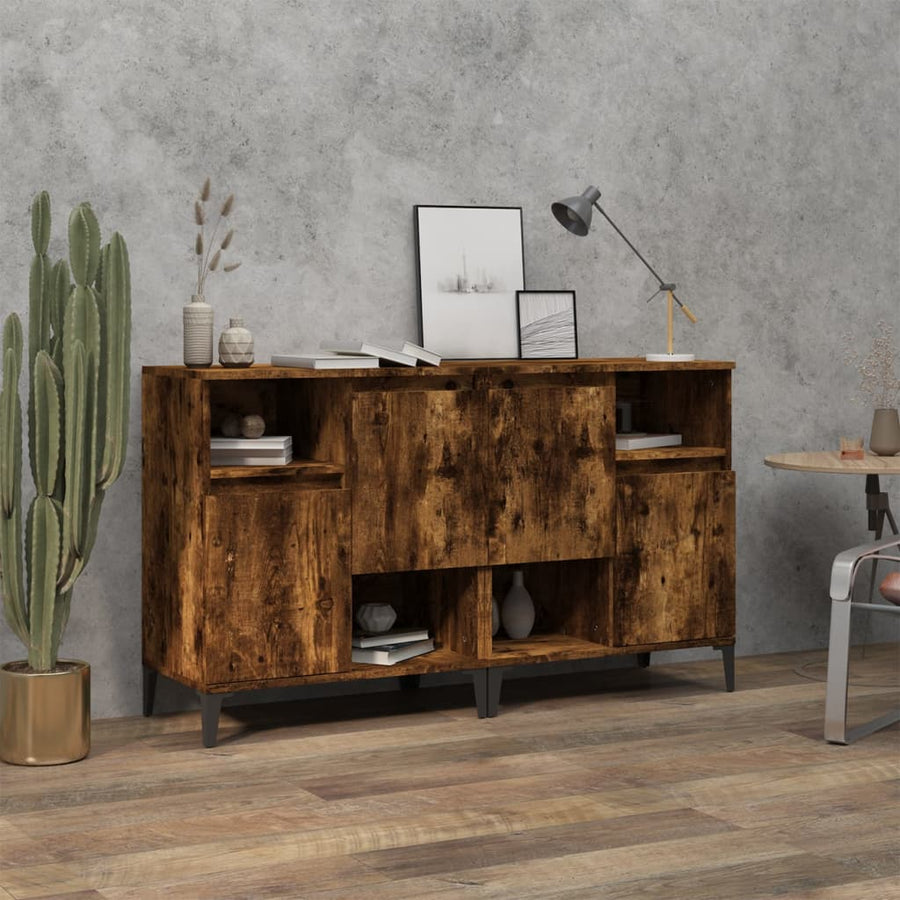 Dressoirs 60X35X70 Cm Bewerkt Hout Kleurig 2 Gerookt eiken