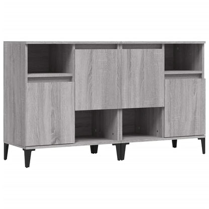 Dressoirs 60X35X70 Cm Bewerkt Hout Eikenkleur 2 Grijs sonoma