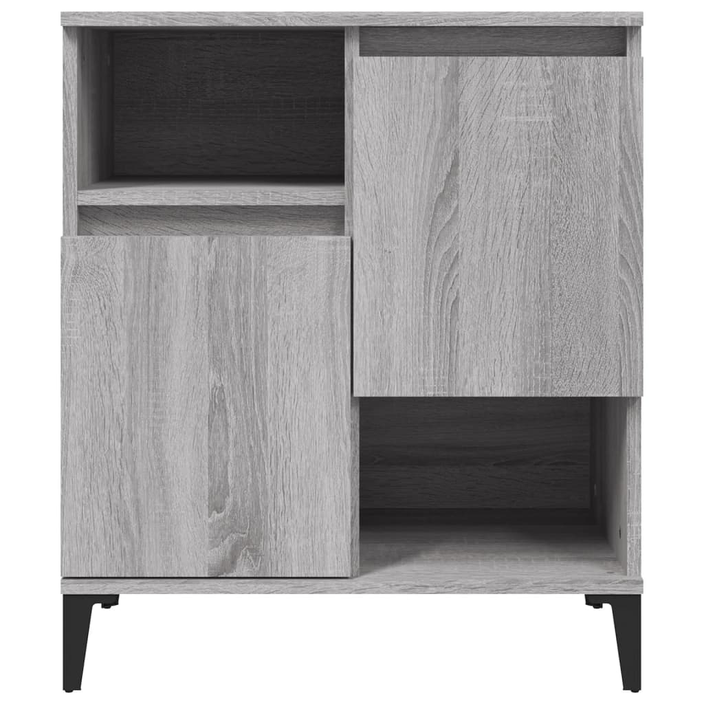 Dressoirs 60X35X70 Cm Bewerkt Hout Eikenkleur 2 Grijs sonoma