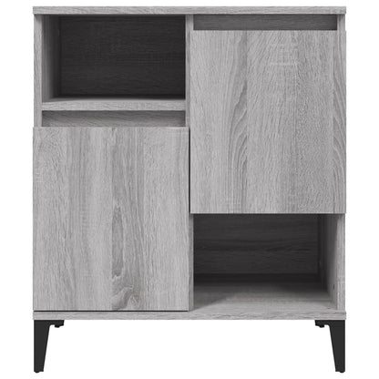 Dressoirs 60X35X70 Cm Bewerkt Hout Eikenkleur 2 Grijs sonoma